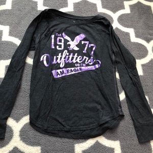 american eagle lounge tee size s